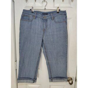 Axcess Stretch Favorite Fit Capri Flap-Back Pocket Mid Rise Jeans 12 (35x19)